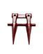 Зуб палец двойной комбайна Massey Ferguson 186-665 700-800 609993M91 фото 1