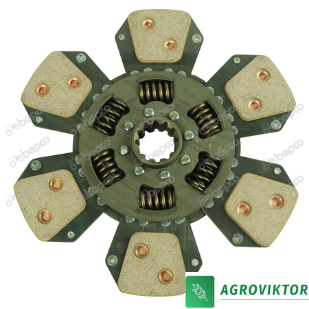 Диск зчеплення Ø 280 - 34 X 40 - 12 / 6 PADS трактора John Deere 5300-5510 AL120108 фото