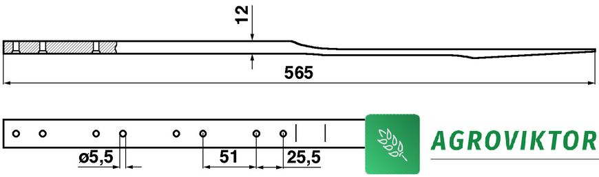 785583M1 Планка головки коси з редуктором привода жатки комбайна Massey Ferguson 86-665 785583M1 фото