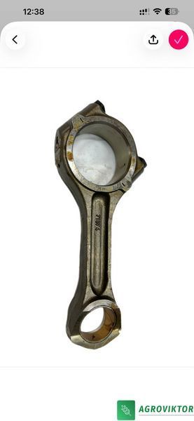Шатун двигуна John deere 6076A 6076H 6076T 6081H PowerTech 6466A 6466D 6466T 26/25-101 AR93341 E500498 фото