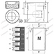 Поршнекомплект &Oslash; 87.312 MM двигуна трактора CASE INTERNATIONAL D148 D436 D438 D439 718201R96, 25/R148KS фото 2