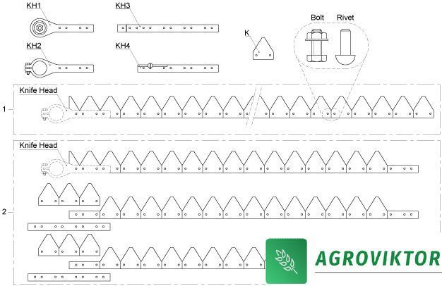 785576M91 Коса комплектная 4.20m (круглая головка) комбайна Massey Ferguson 440-625 785576M91 фото