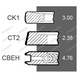 3144677R91 Кільця поршневі &Oslash;100мм двигуна трактори CASE INTERNATIONAL D246 D268 3144977R91, 34-67 фото 2