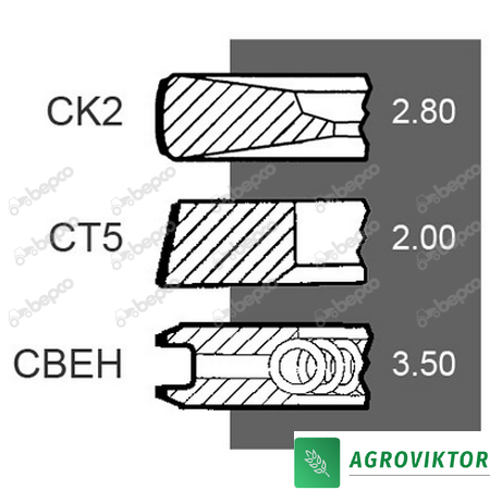 Кольца поршневые 108MM двигателя Deutz TDC 2013 L06 2V BF 4M 1013 TDC 2013 L06 4V TCD 2012 L0 29/34-405 04207595 фото