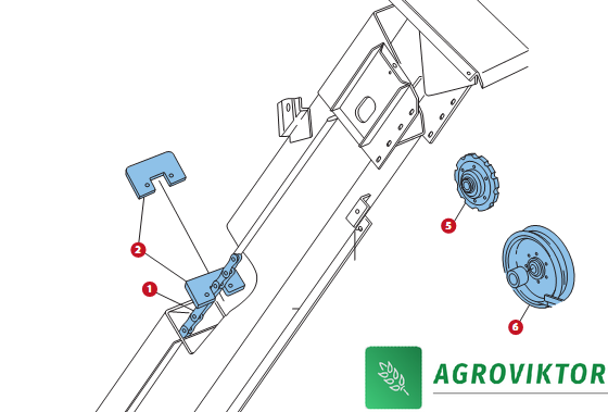 Z52361 Лопатка гумова 154x80x14mm комбайна John Deere 1055 1155-1188 Z52361, Z55621 фото